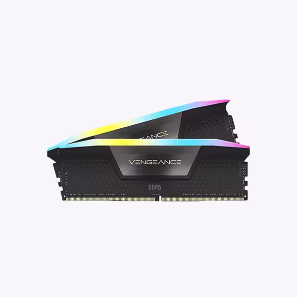 رم دسکتاپ DDR5 کورسیر مدل Vengeance RGB  ظرفیت 64 گیگابایت دو کاناله 5200مگاهرتز CL36